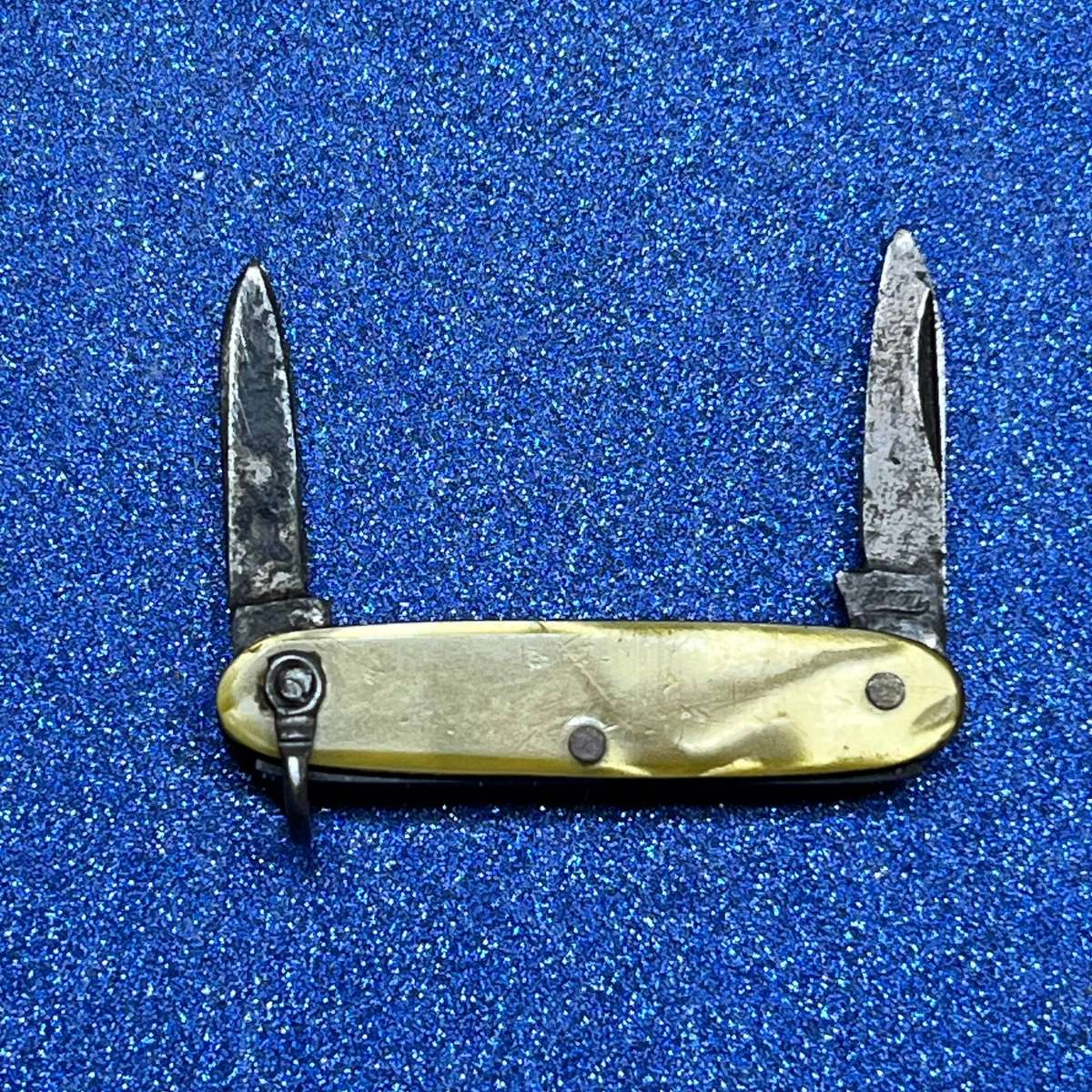 Miniature Two-Blade Folding Pocket Knife  3.7cm