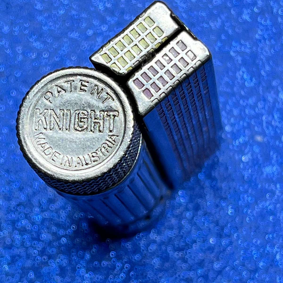  Vintage KNIGHT Austrian Petrol Lighter  Patent Marked  Made in Austria