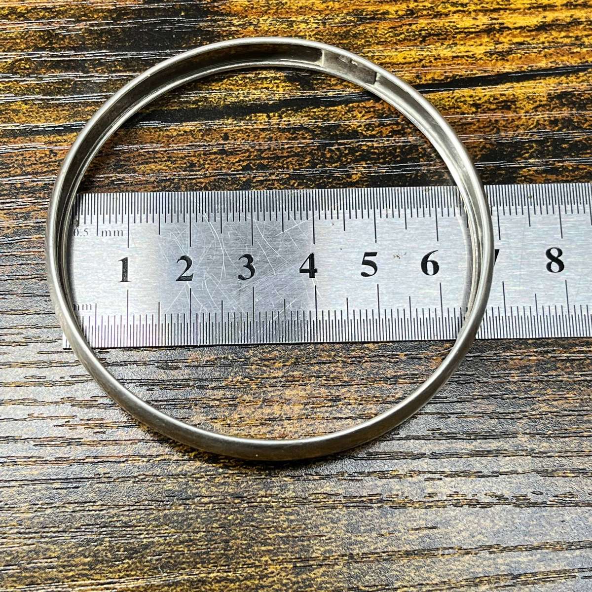 925 Sterling Silver Classic Bangle Bracelets  Set of 3