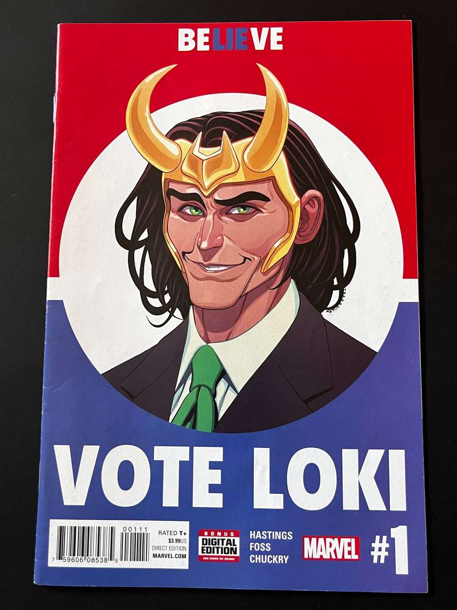  Vote Loki #1 (2016)  Marvel Comics  Election Variant Cover