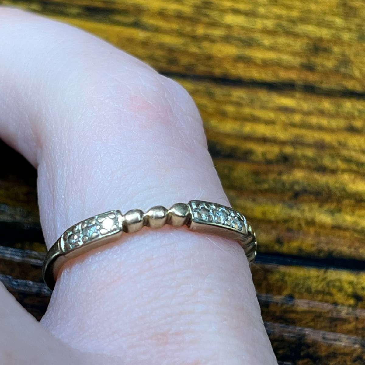  9ct Yellow Gold Diamond Half Eternity / Wedding Band