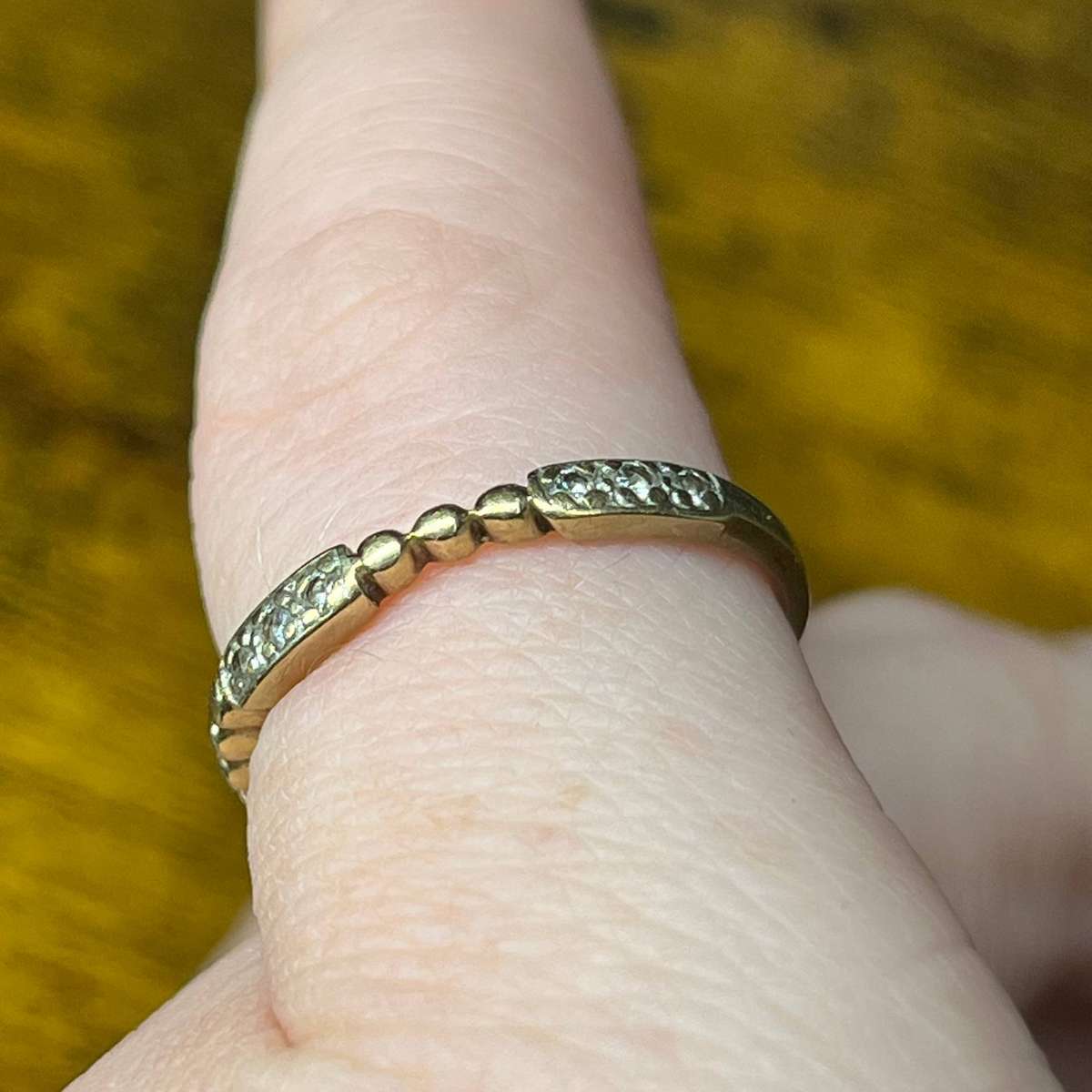  9ct Yellow Gold Diamond Half Eternity / Wedding Band