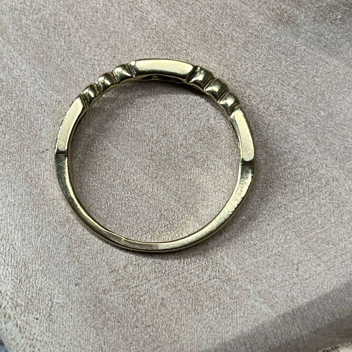  9ct Yellow Gold Diamond Half Eternity / Wedding Band