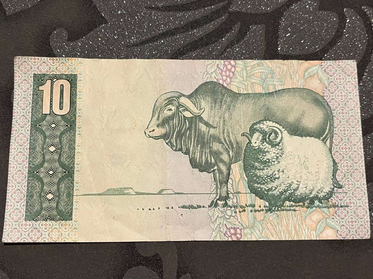 South Africa 10 Rand Note  Jan van Riebeeck  G.P.C. de Kock Signature
