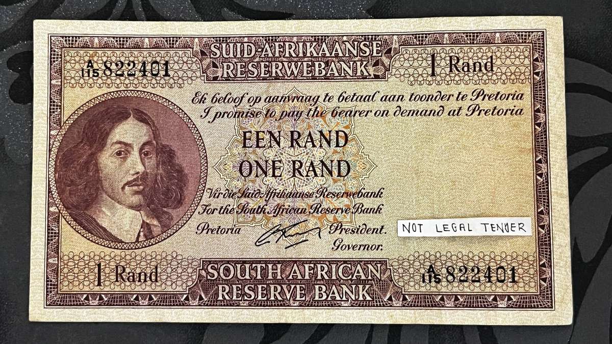 South Africa 1 Rand Banknote  Governor CL Stals