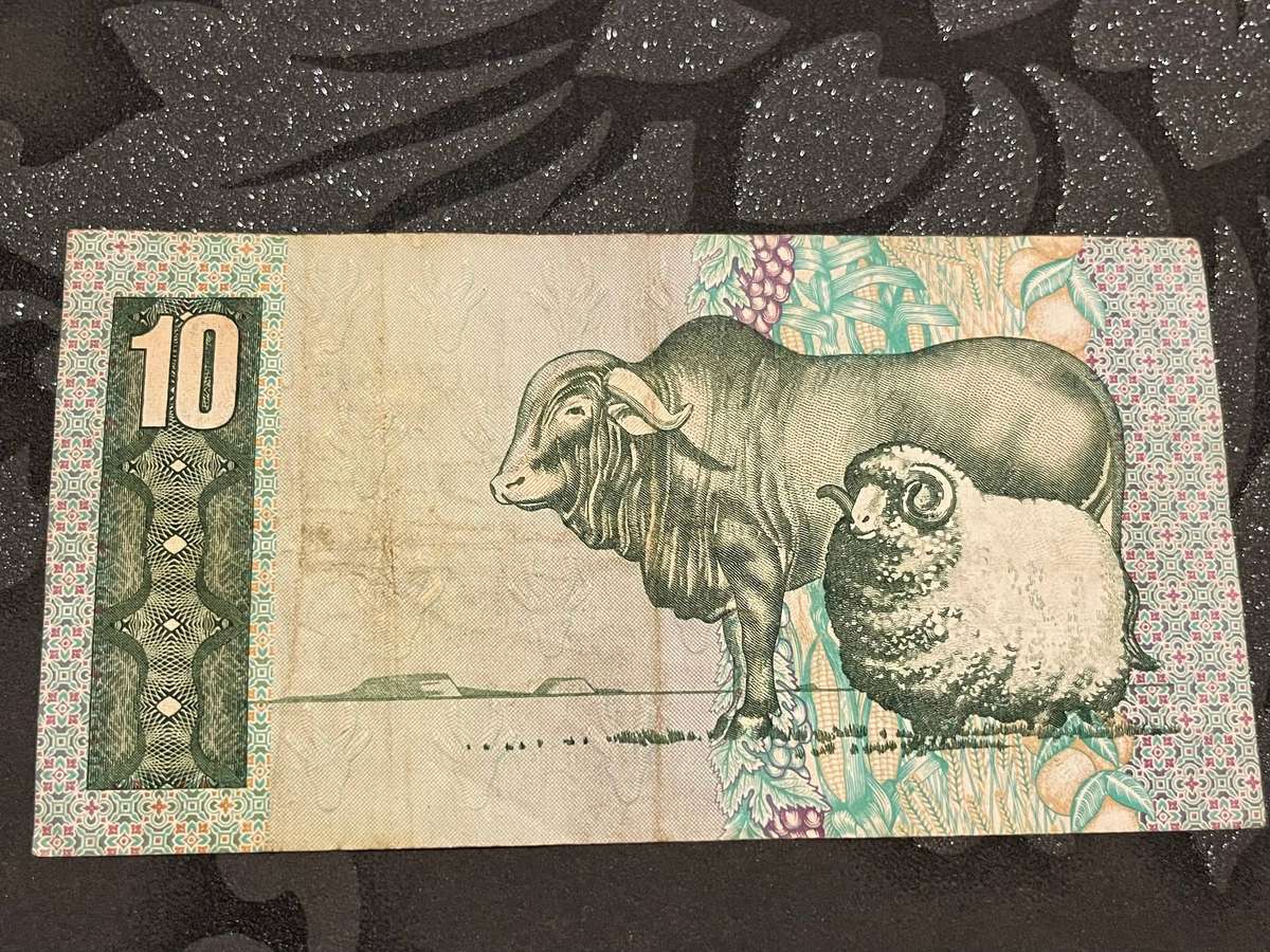 South Africa 10 Rand Note  Jan van Riebeeck  G.P.C. de Kock Signature