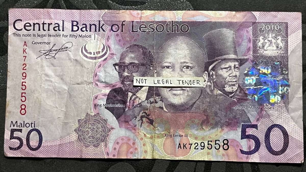 Lesotho 50 Maloti Banknote 2010