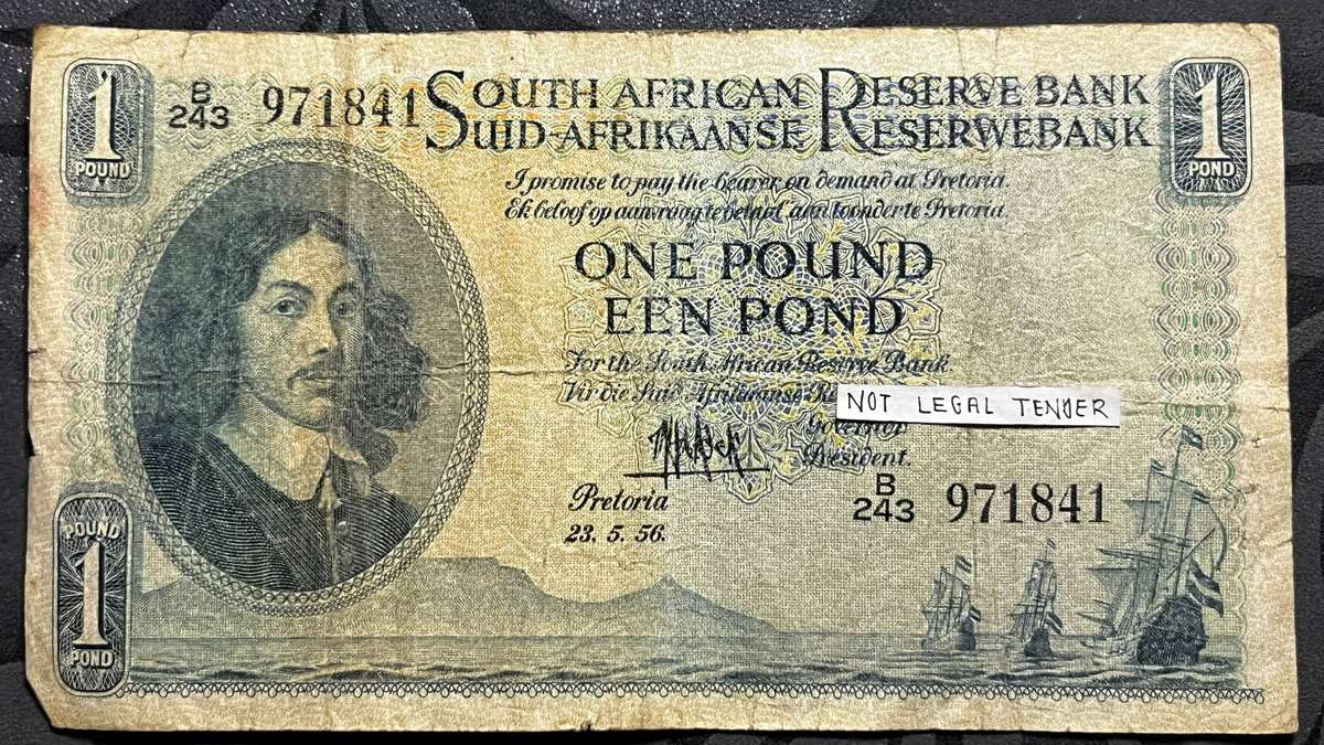 1956 £1 One Pound Banknote