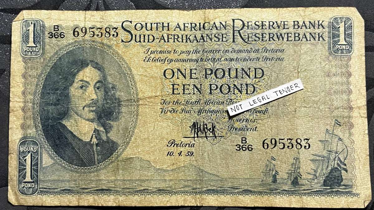 1959 £1 One Pound Banknote