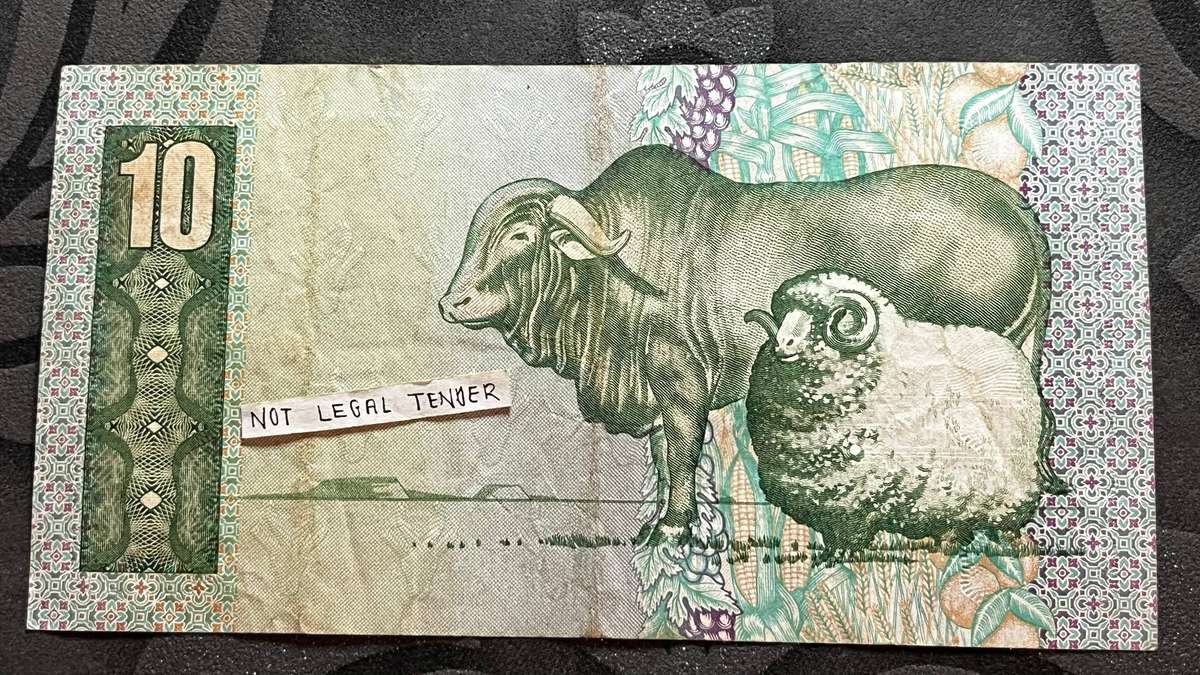 10 Rand Banknote  G de Kock Signature