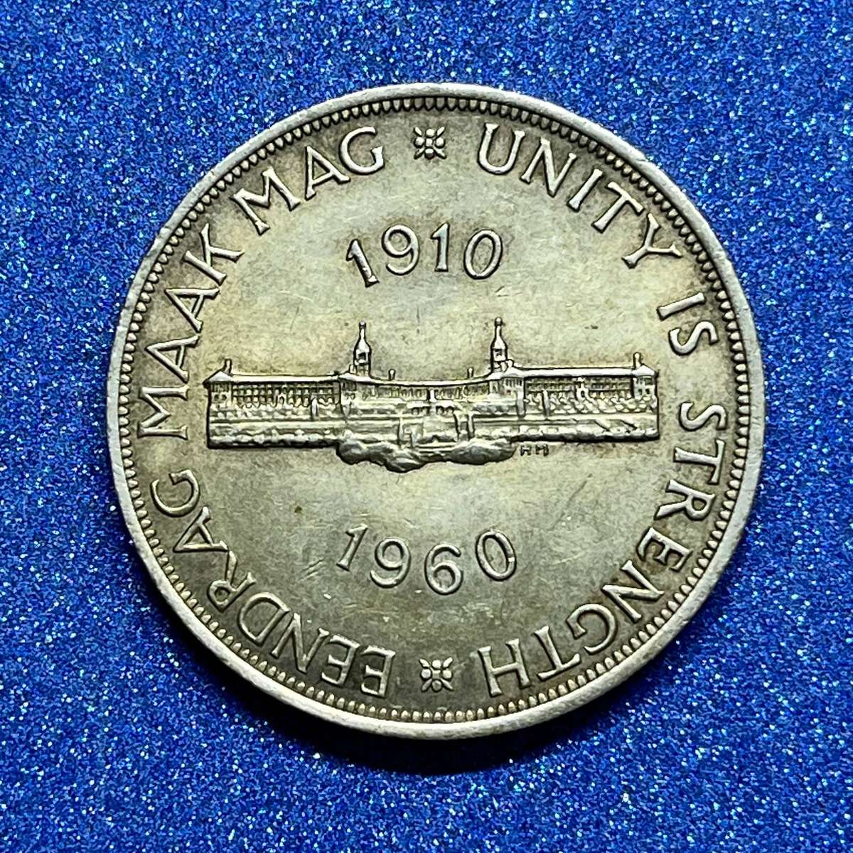  Union of SA 5 Shillings Crown .500 Silver 1960