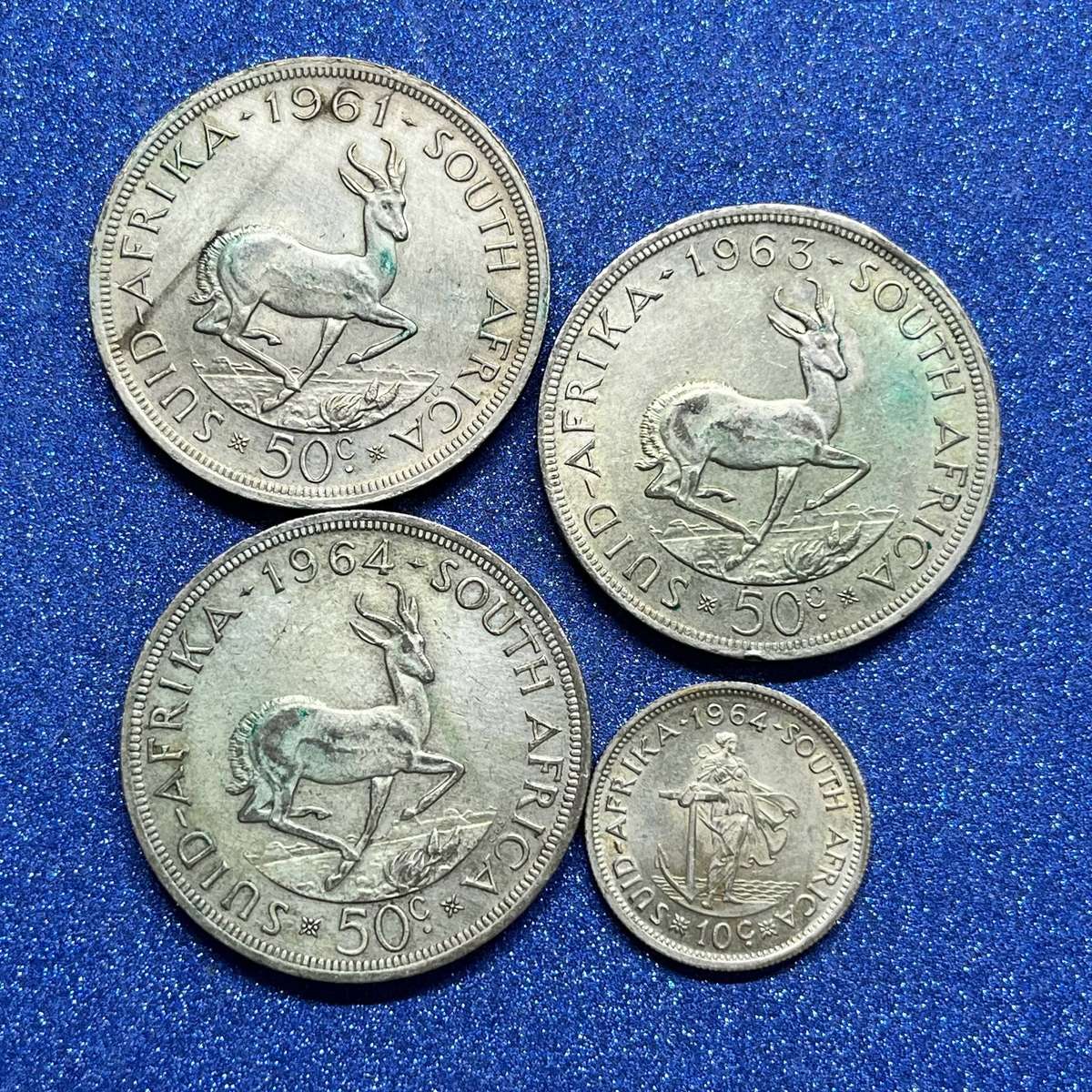  RSA Early Decimal Silver Lot .500 Silver Mixed Dates