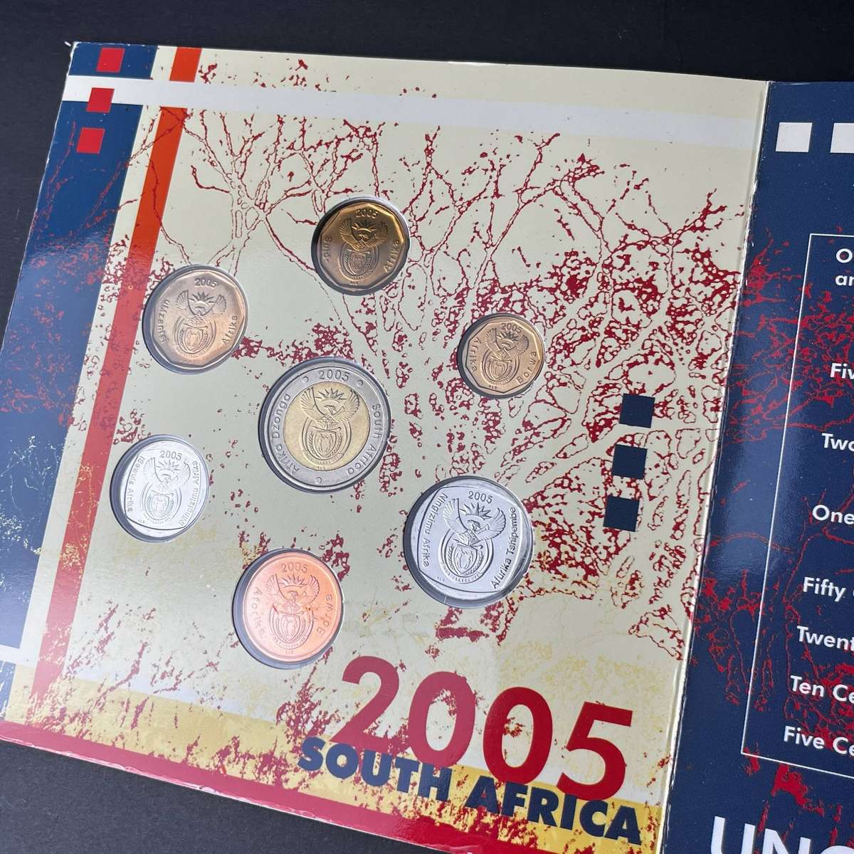 South Africa 2005 Uncirculated Coin Set Full SA Mint Set