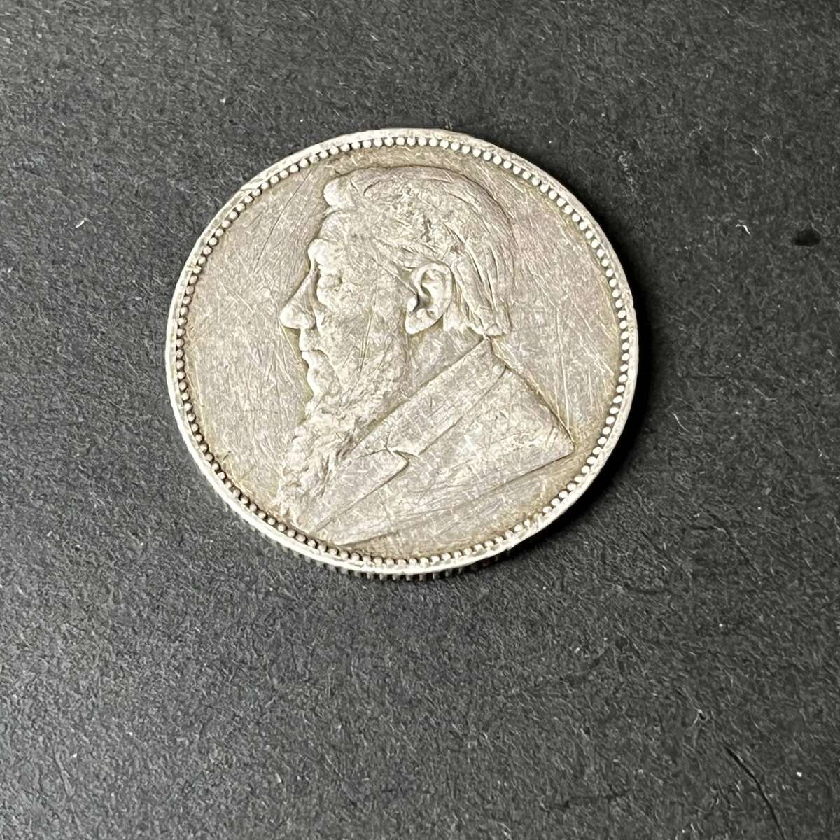 1892 ZAR 1 Shilling 925 Silver Zuid Afrikaansche Republiek Key Date