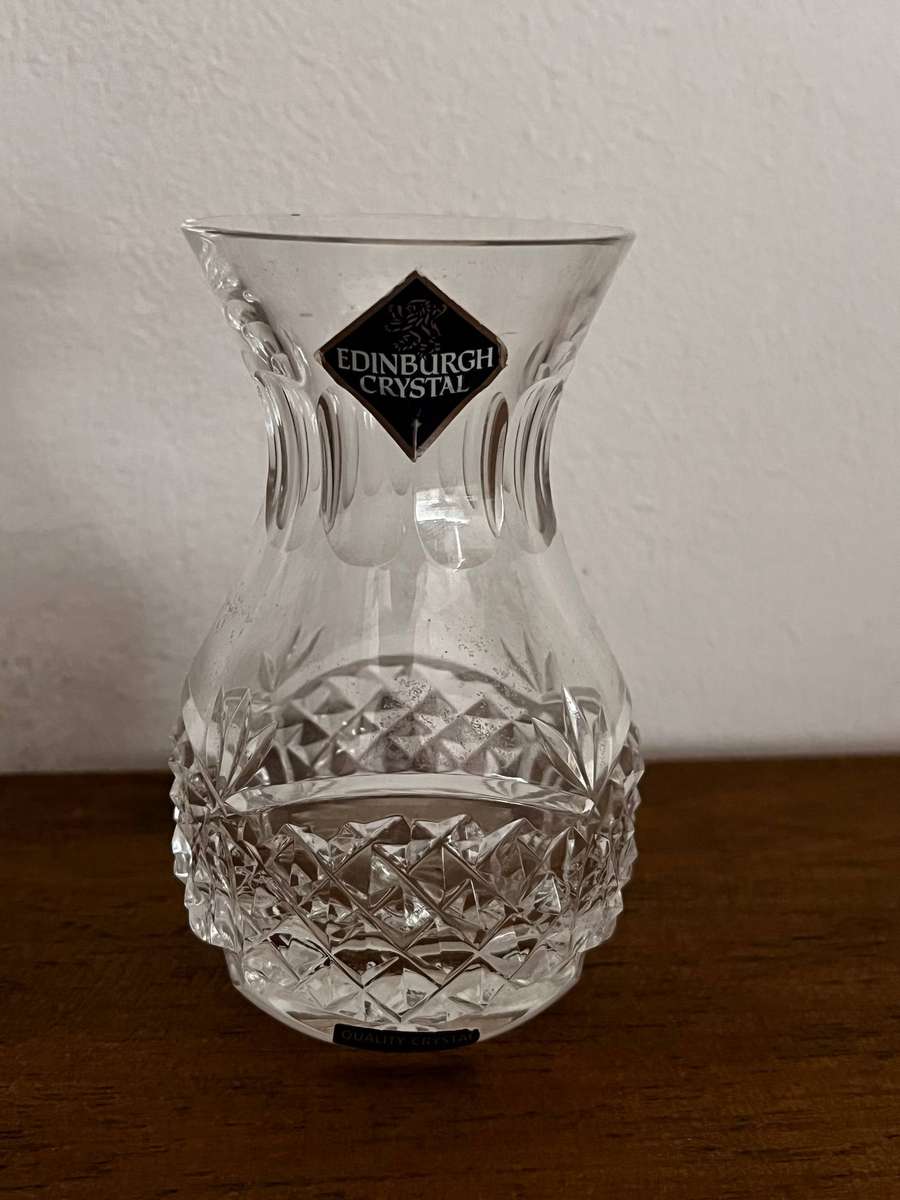 Edinburgh Crystal Vase Scotland Cut Crystal Vase 12cm