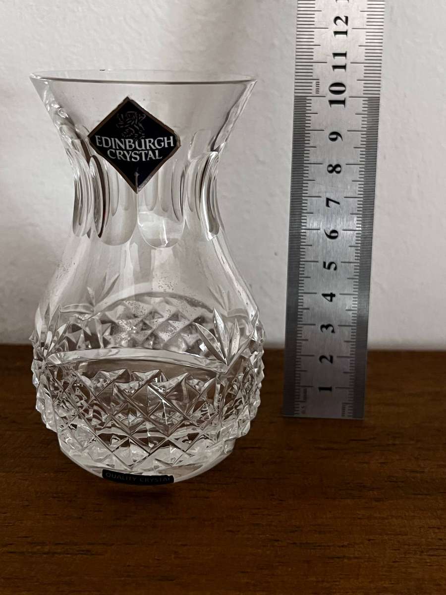 Edinburgh Crystal Vase Scotland Cut Crystal Vase 12cm