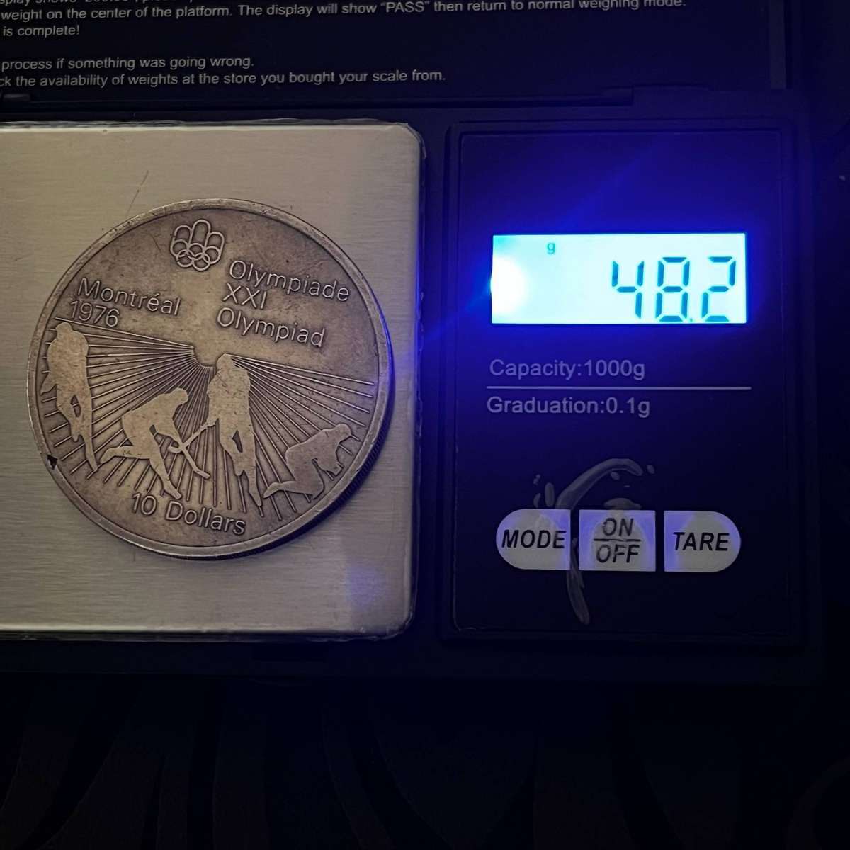  1976 Canada $10 Montreal Olympics Silver Coin