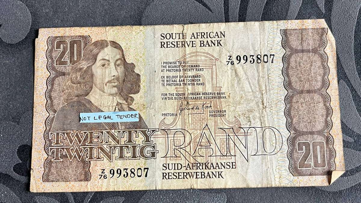20 Rand Replacement Note Z Prefix | P-115b | G.P.C. de Kock | Scarce