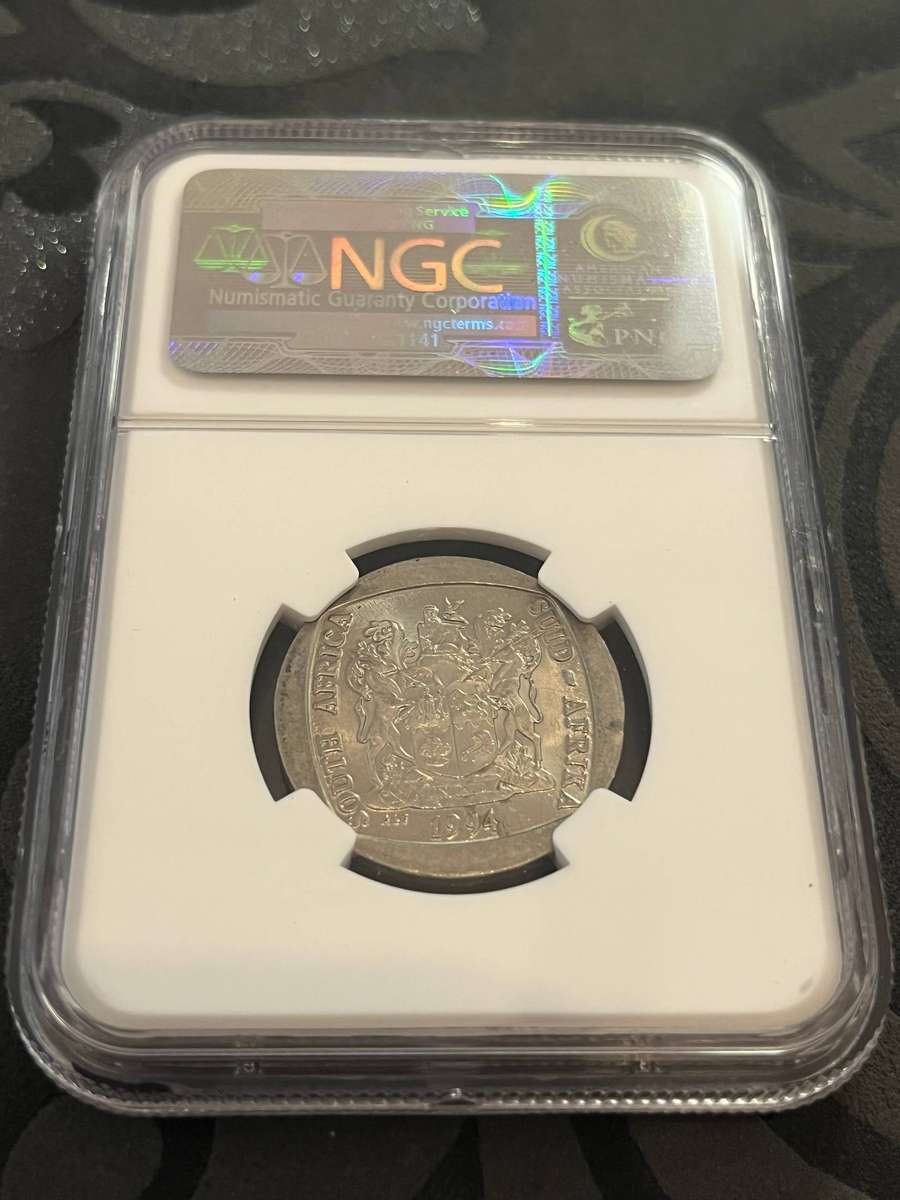 1994 South Africa R5  Presidential Inauguration (NGC MS64)