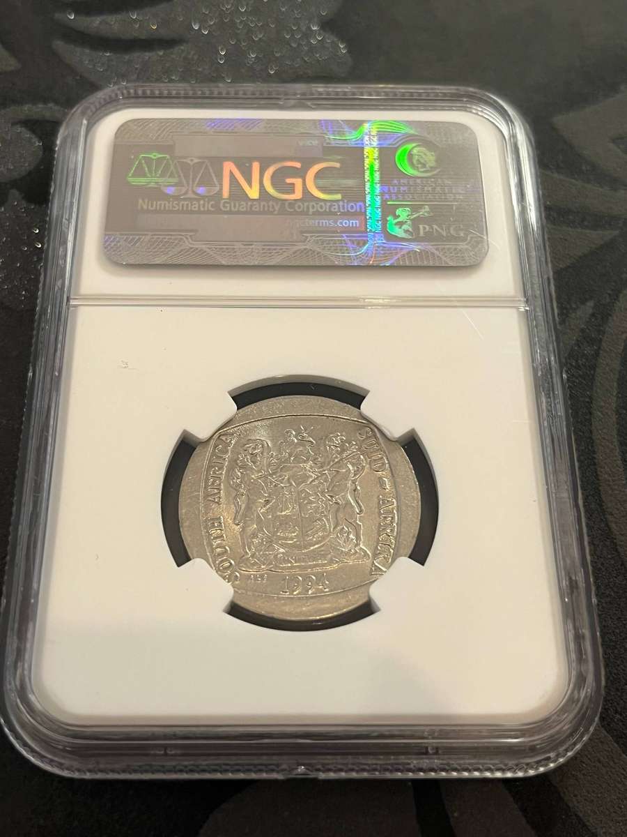 1994 South Africa 5 Rand  Presidential Inauguration (NGC MS63)