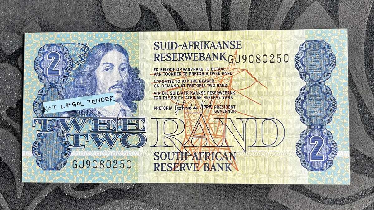 2 Rand Banknote Gerhard de Kock