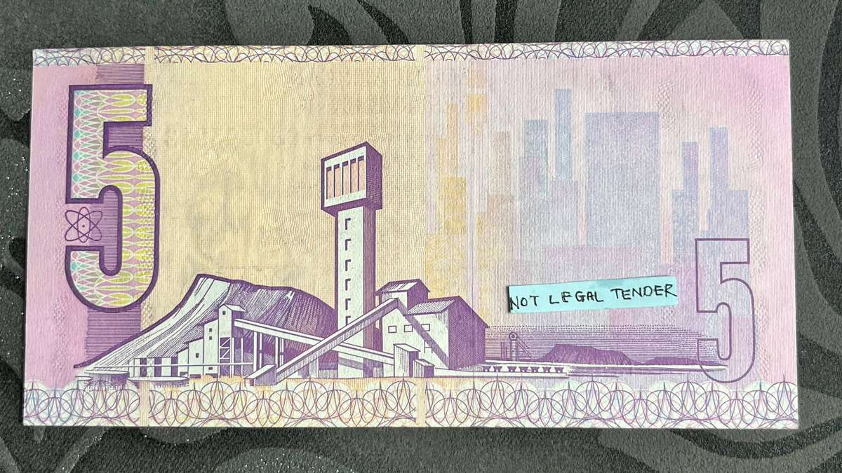 5 Rand Banknote CL Stals