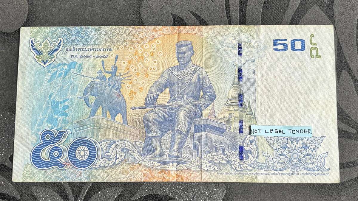 Thailand 50 Baht Banknote King Bhumibol Adulyadej