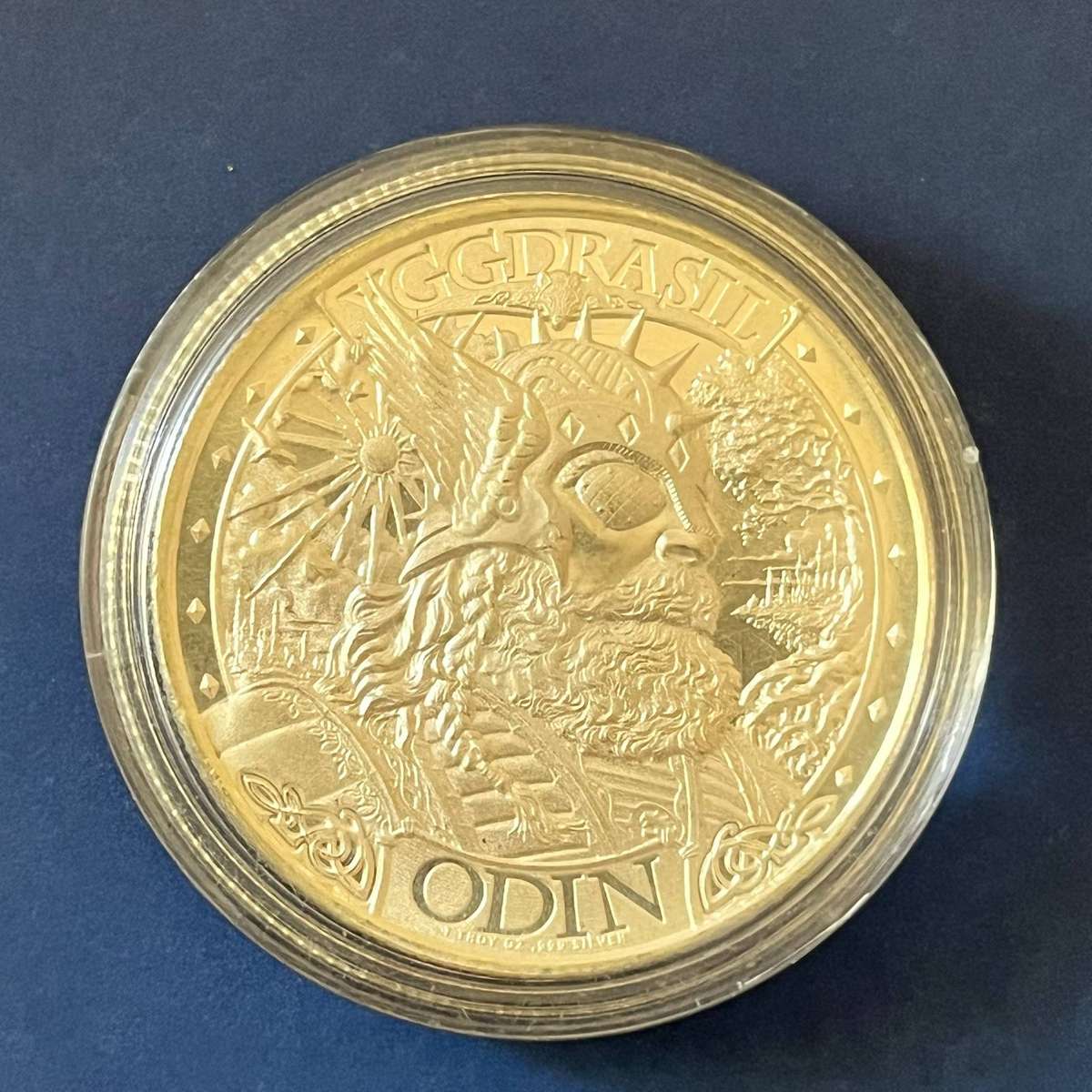  1oz .999 Fine Silver Odin Norse Mythology Round