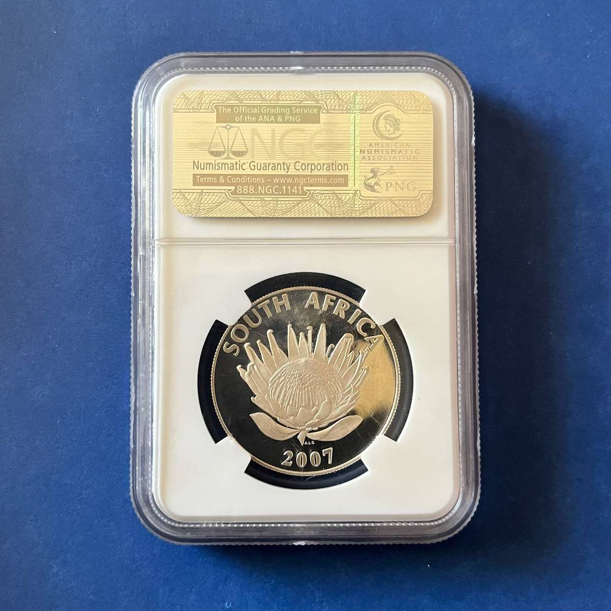  Nelson Mandela Proof Silver R1 2007 NGC PF69 Ultra Cameo