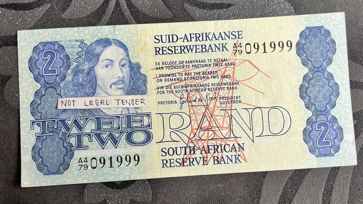 GPC DE KOCK South Africa 2 Rand Banknote