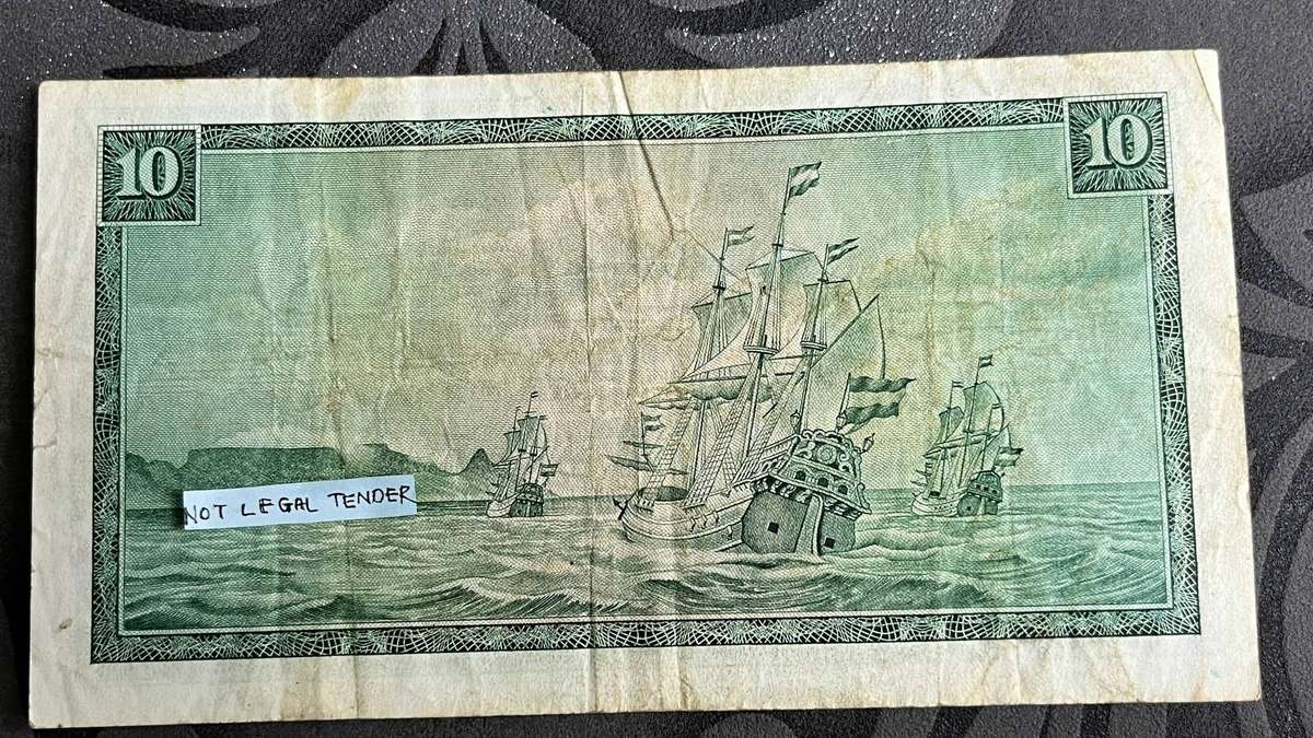 TW De Jongh South Africa 10 Rand Banknote