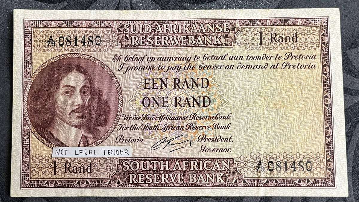 G Rissik South Africa 1 Rand Banknote
