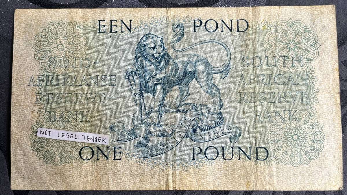 1 Pound Banknote 1958 - MH De Kock