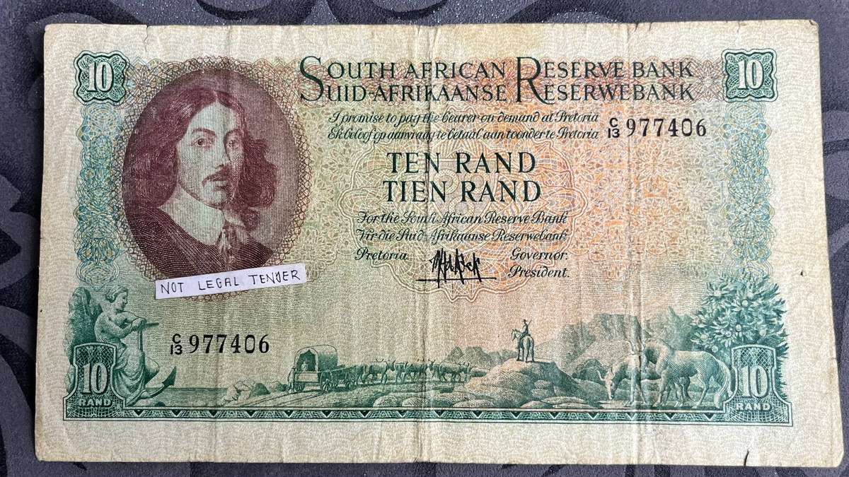 South Africa 10 Rand Banknote - MH De Kock