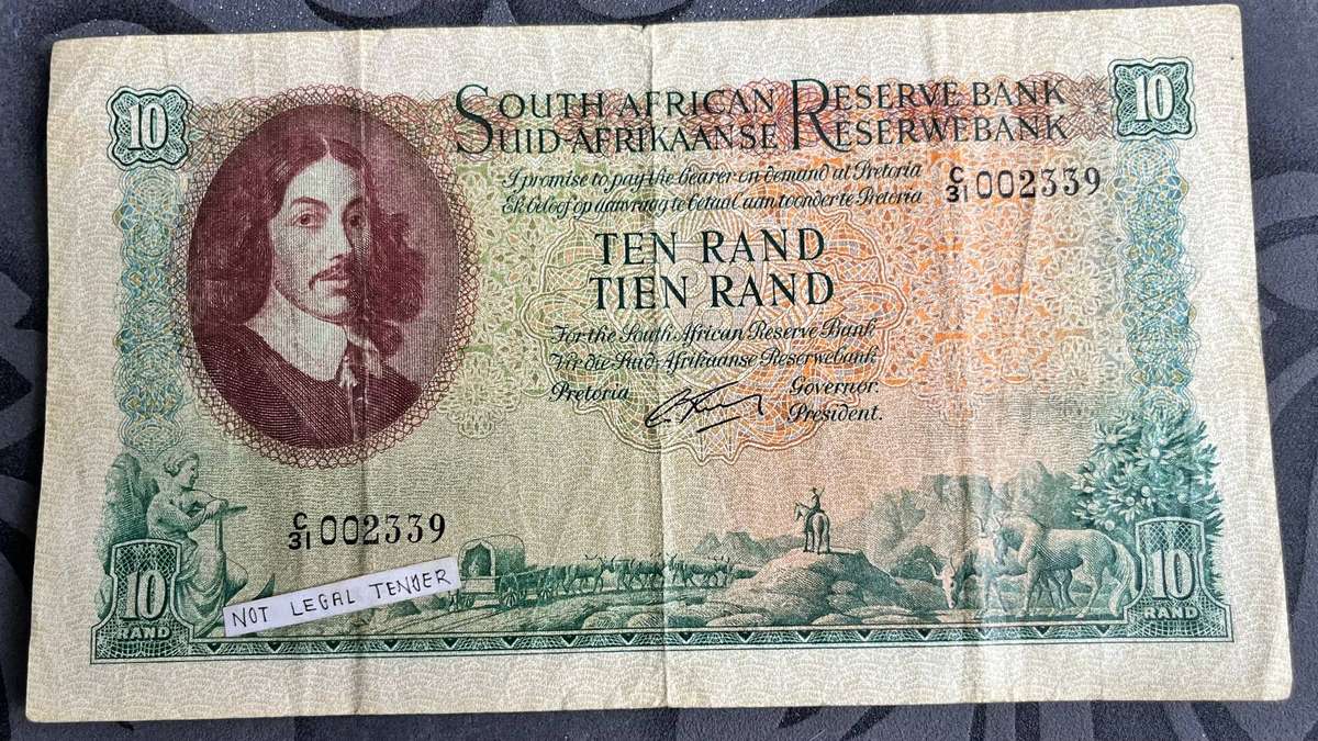 G Rissik South Africa 10 Rand Banknote