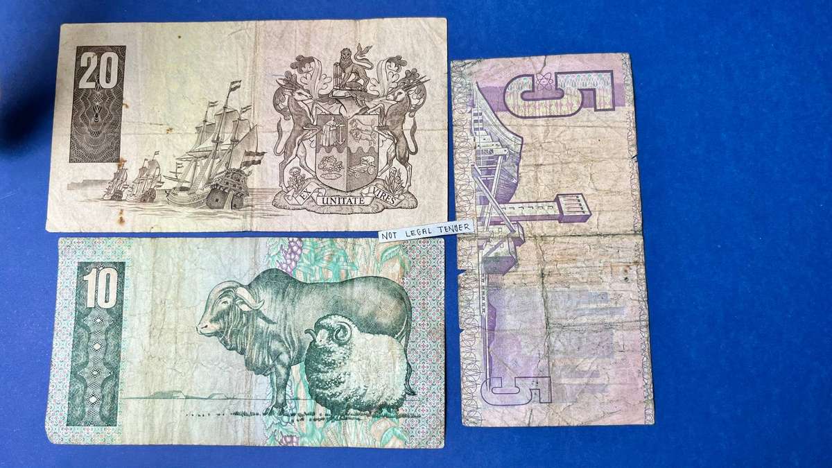 Governor C.L. Stals & G.P.C. de Kock  20 Rand, 10 Rand & 5 Rand Banknote Set