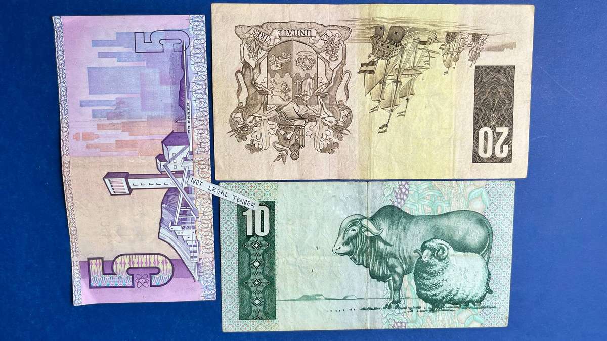 Governor G.P.C. de Kock  20 Rand, 10 Rand & 5 Rand Banknote Set
