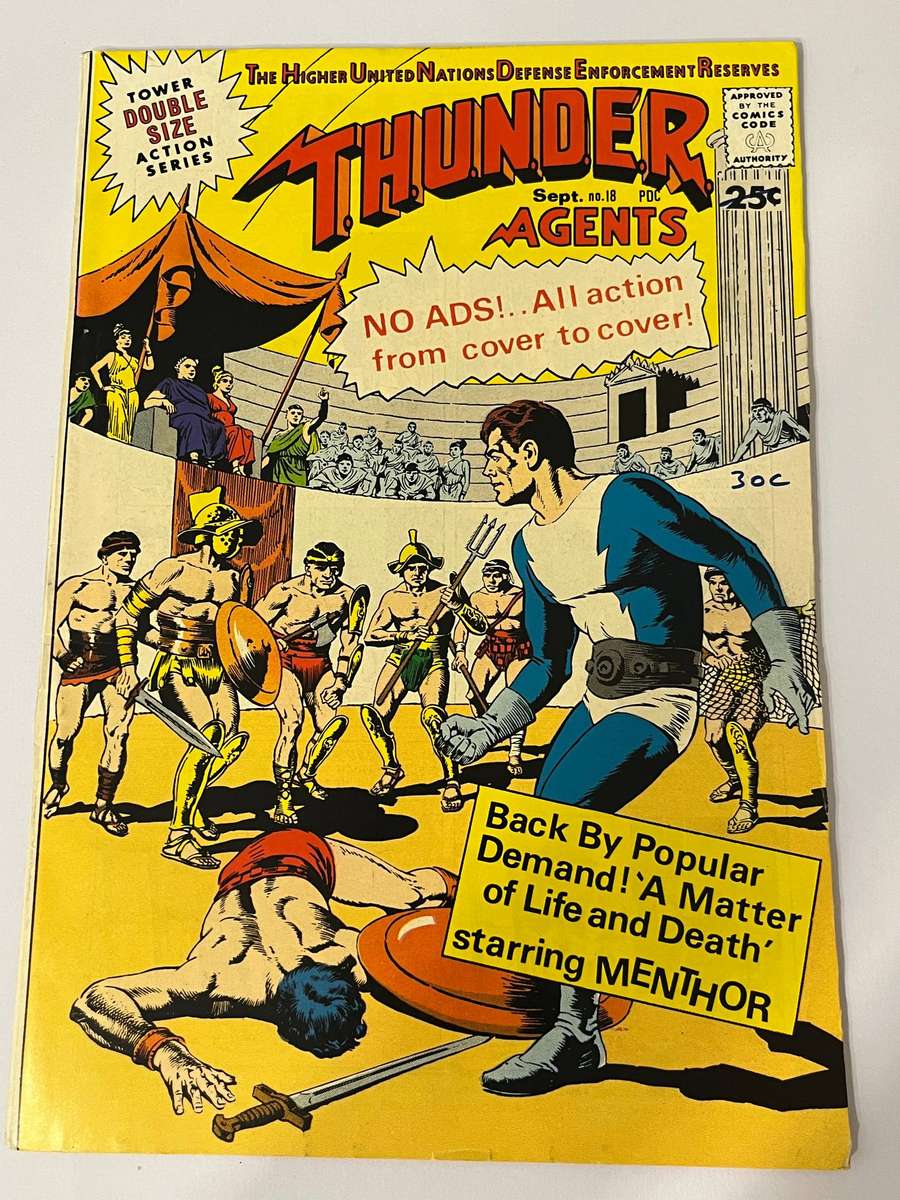  T.H.U.N.D.E.R. Agents #18 (Sept 1968, Tower Comics)