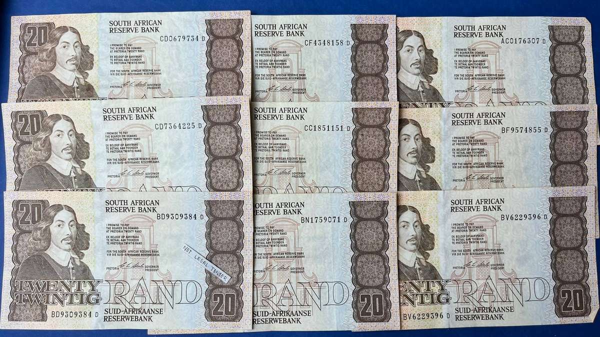 Late Reserve Bank South African Banknotes  CL Stals  R20