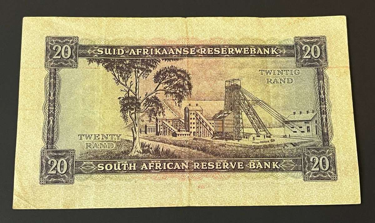  South Africa 20 Rand  Jan van Riebeeck Banknote (Early Issue, Excellent Condition)