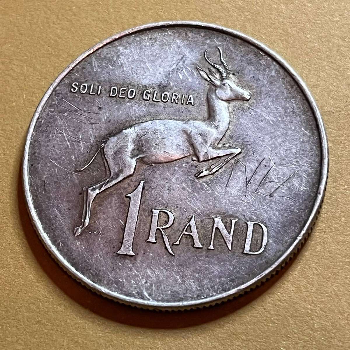 1966 South Africa 1 Rand (Silver)  Jan van Riebeeck 