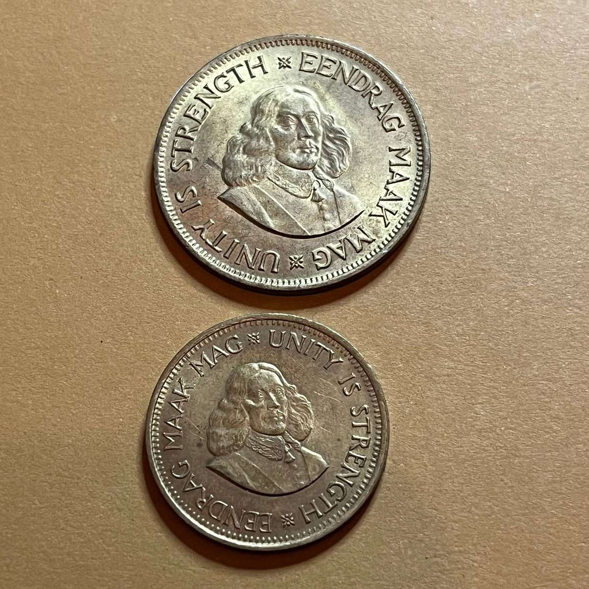 1961 South Africa 1c + ½c Set  First Year of Decimal Coinage 