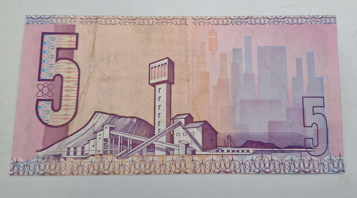 1984 South Africa 5 Rand Bank Note -GPC de Kock 2nd Issue Excellent condition