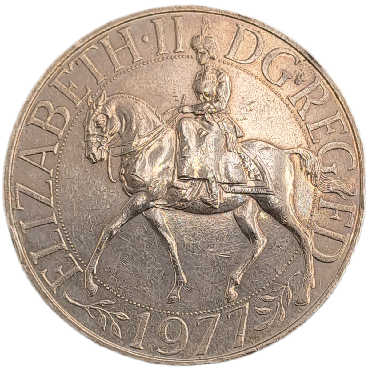 1977 United Kingdom 25 New Pence - Elizabeth II Silver Jubilee