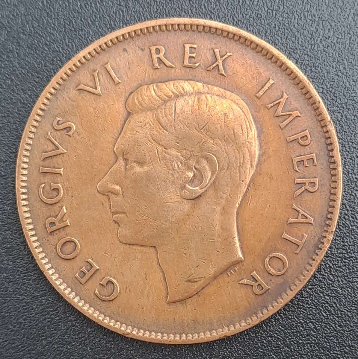 1945  South Africa  1 Penny - George VI Rex Imperator