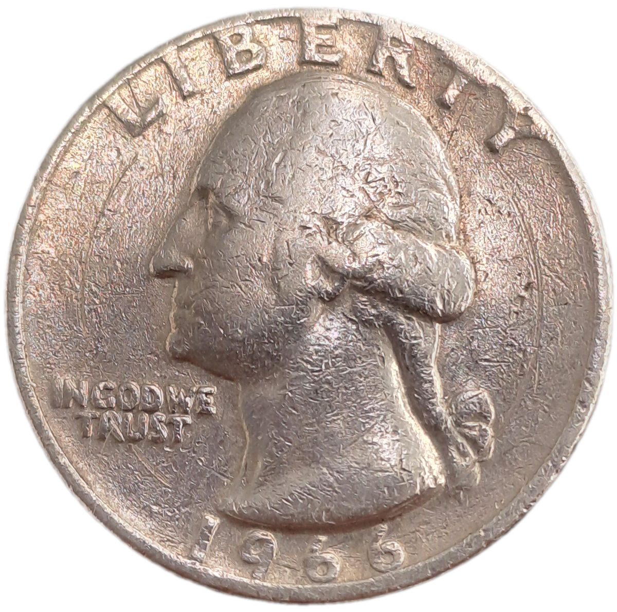 1966 United States ¼ Dollar "Washington Quarter"