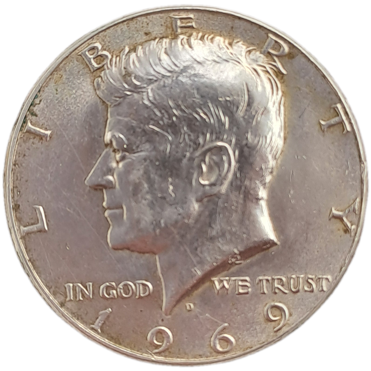 1969 United States SILVER ½ Dollar "Kennedy Half Dollar" 40% Silver