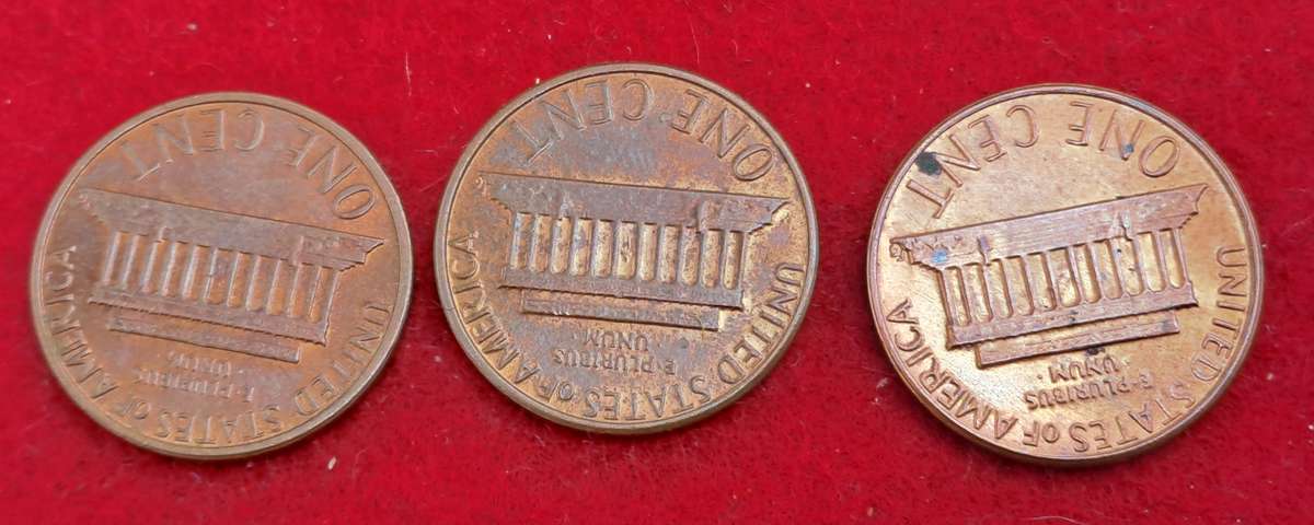 1979 ,1981 and 1982 United States 1 Cent Coins "Lincoln Memorial Cent" (bid is for all 3)
