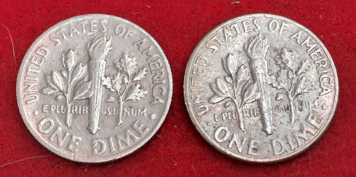 1972 and 1978(D) United States 1 Dime  Coins Roosevelt Dime (bid is for Both)