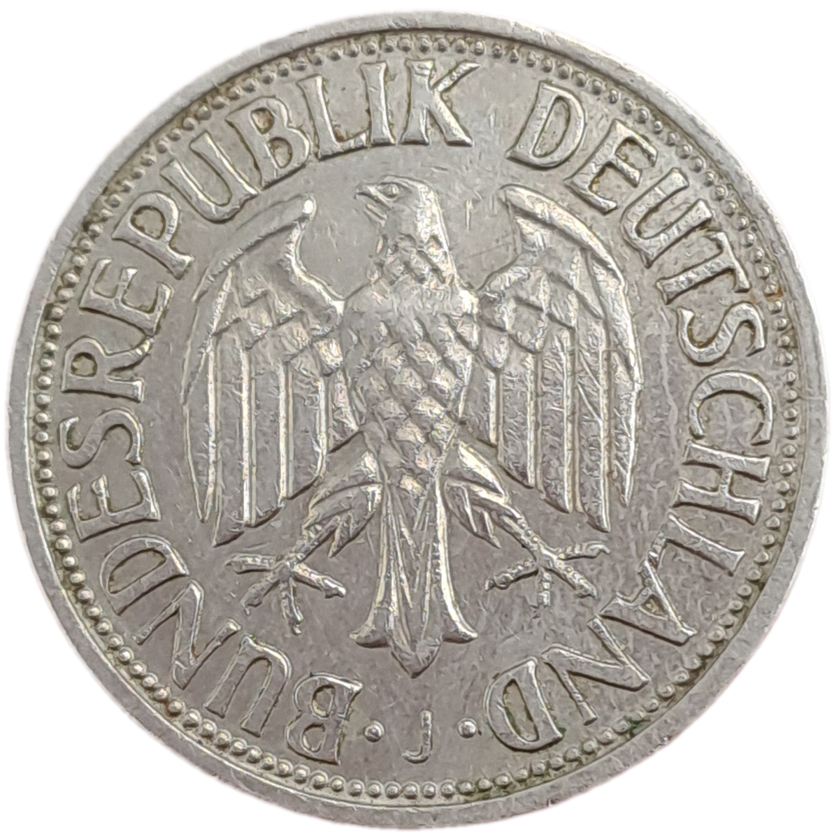 1958 Federal Republic of Germany 1 Mark (J)